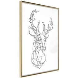 Arkiio Affisch Geometric Deer [Poster] 40x60 Poster